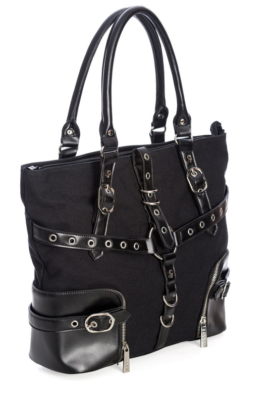 LOST QUEEN SAVANNAH BLACK HANDBAG BG34255