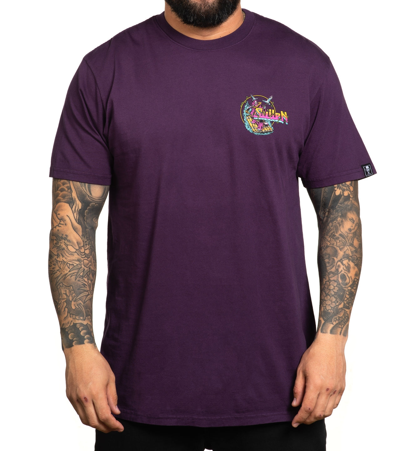 SULLEN CLOTHING REAPER RAFTING GOTHIC GRAPE PREMIUM T-SHIRT