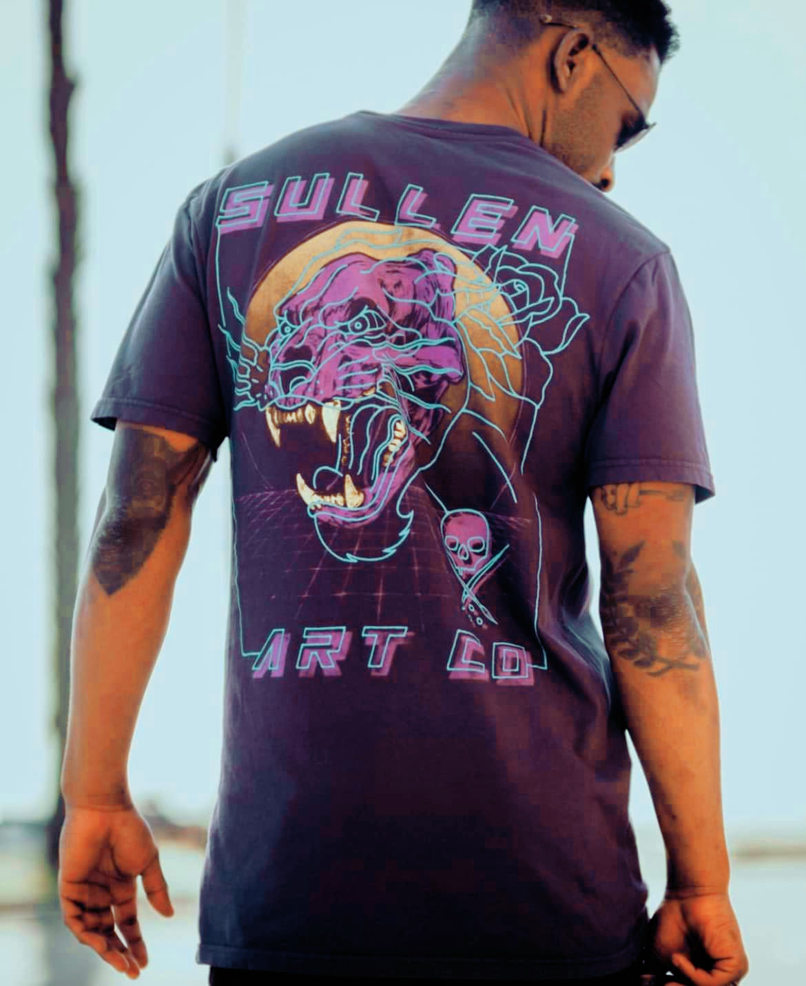 SULLEN CLOTHING FUTURE NIGHT PURPLE PREMIUM T-SHIRT
