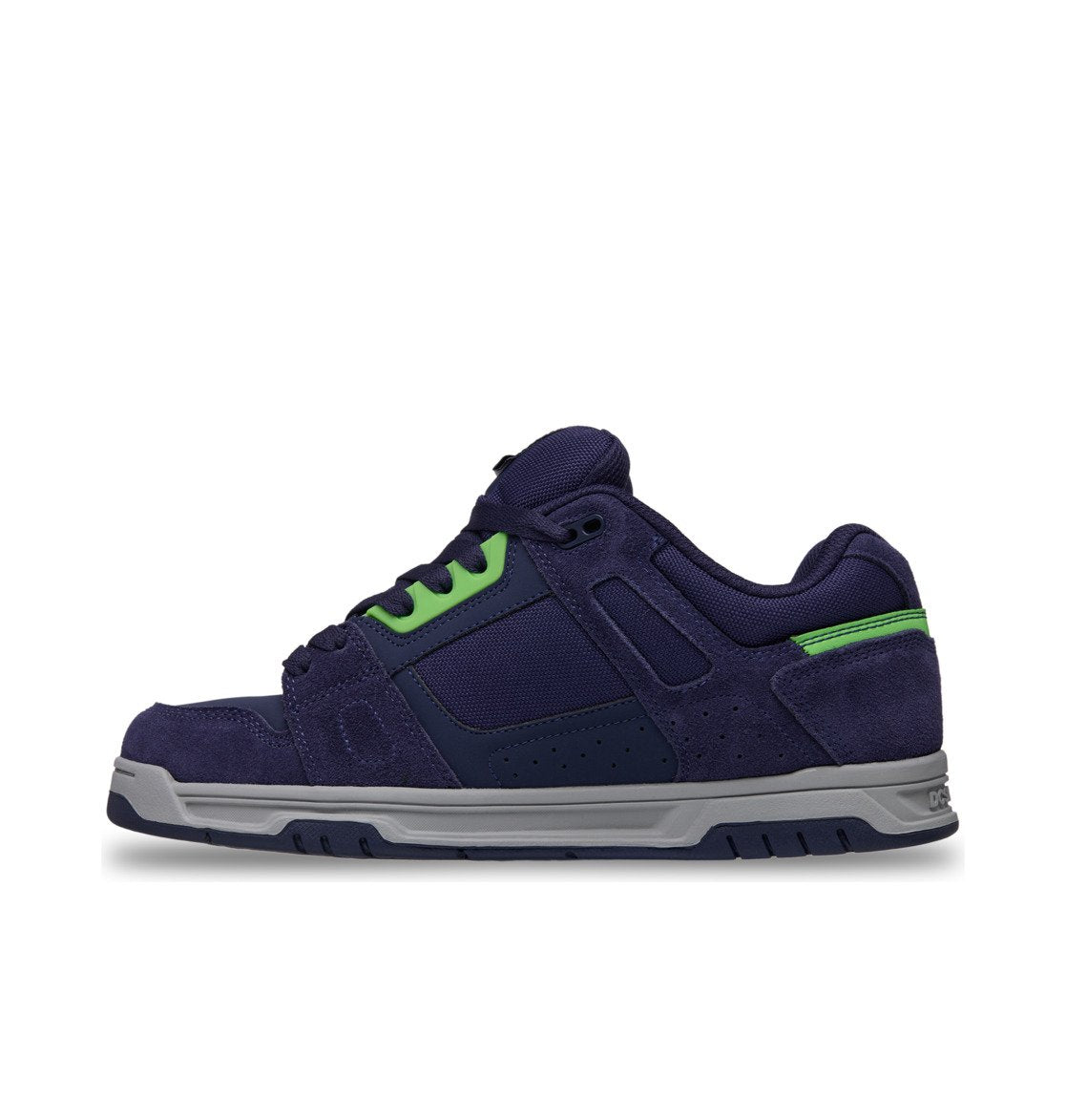 DC SHOES STAG NAVY LIME GREY TRAINERS