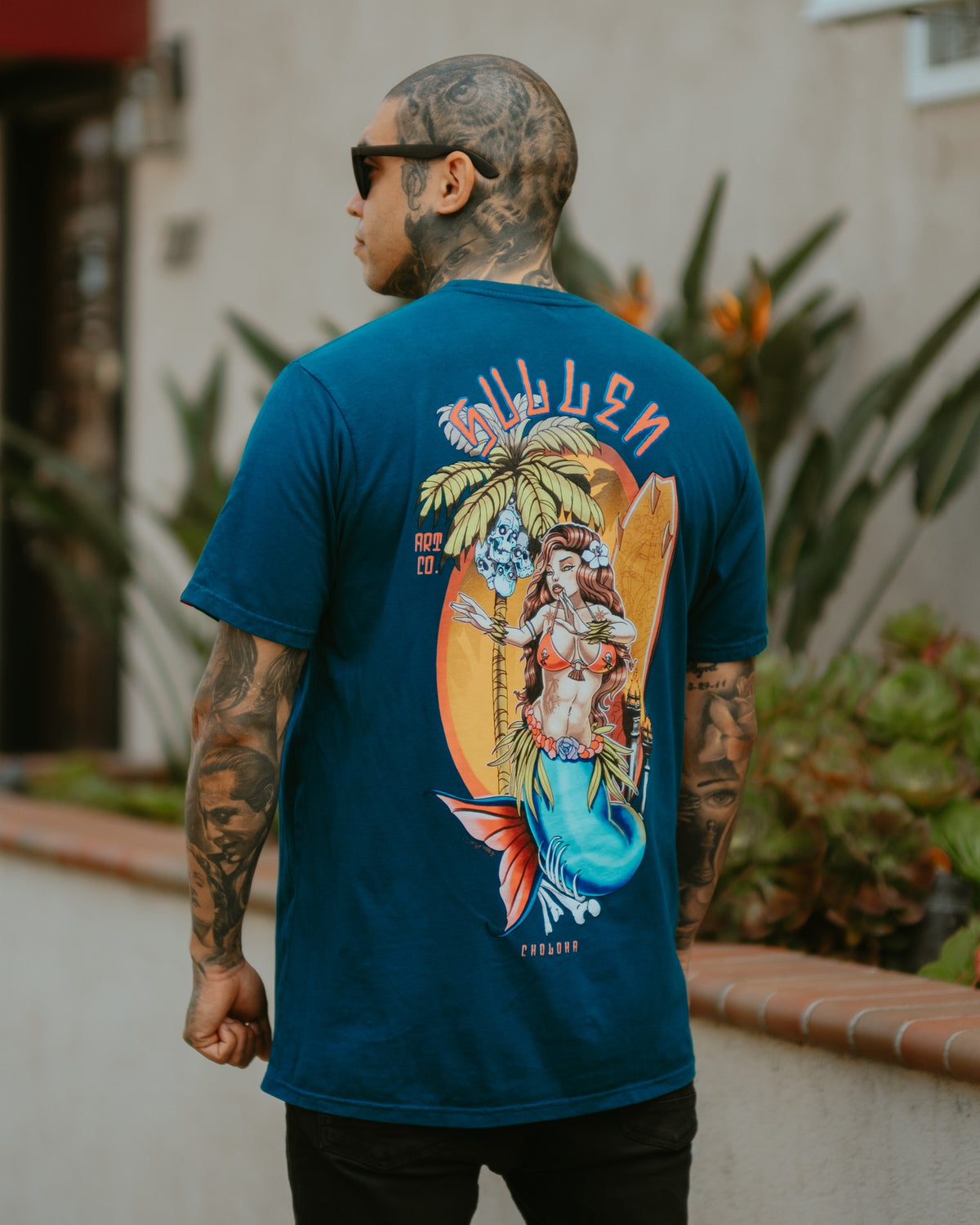 SULLEN CLOTHING MERMAID STARGAZER BLUE PREMIUM T-SHIRT
