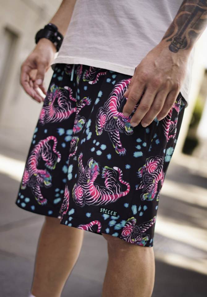 SULLEN CLOTHING ARTICO TIGER BOARDSHORTS