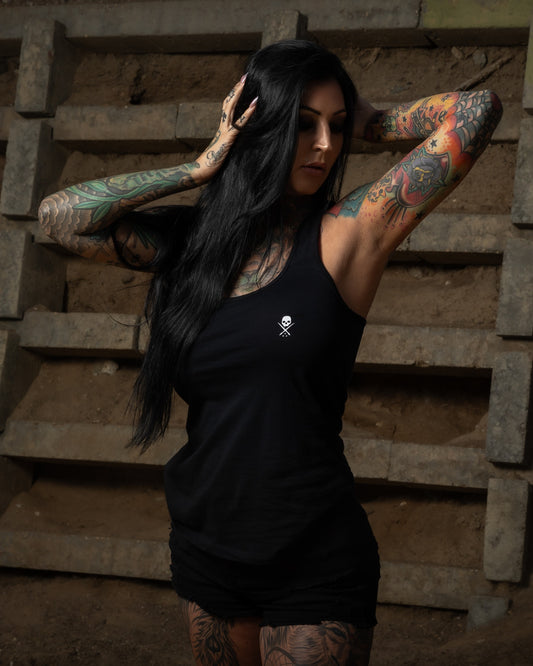 SULLEN ANGELS STANDARD ISSUE BLACK TANK VEST