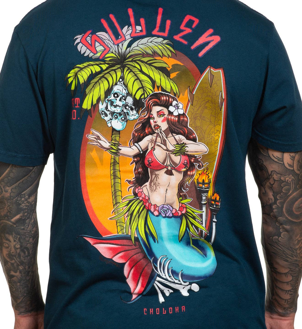 SULLEN CLOTHING MERMAID STARGAZER BLUE PREMIUM T-SHIRT