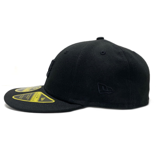 DC SHOES LO PRO NEW ERA 59/50 LOW PROFILE BLACK CAP HAT