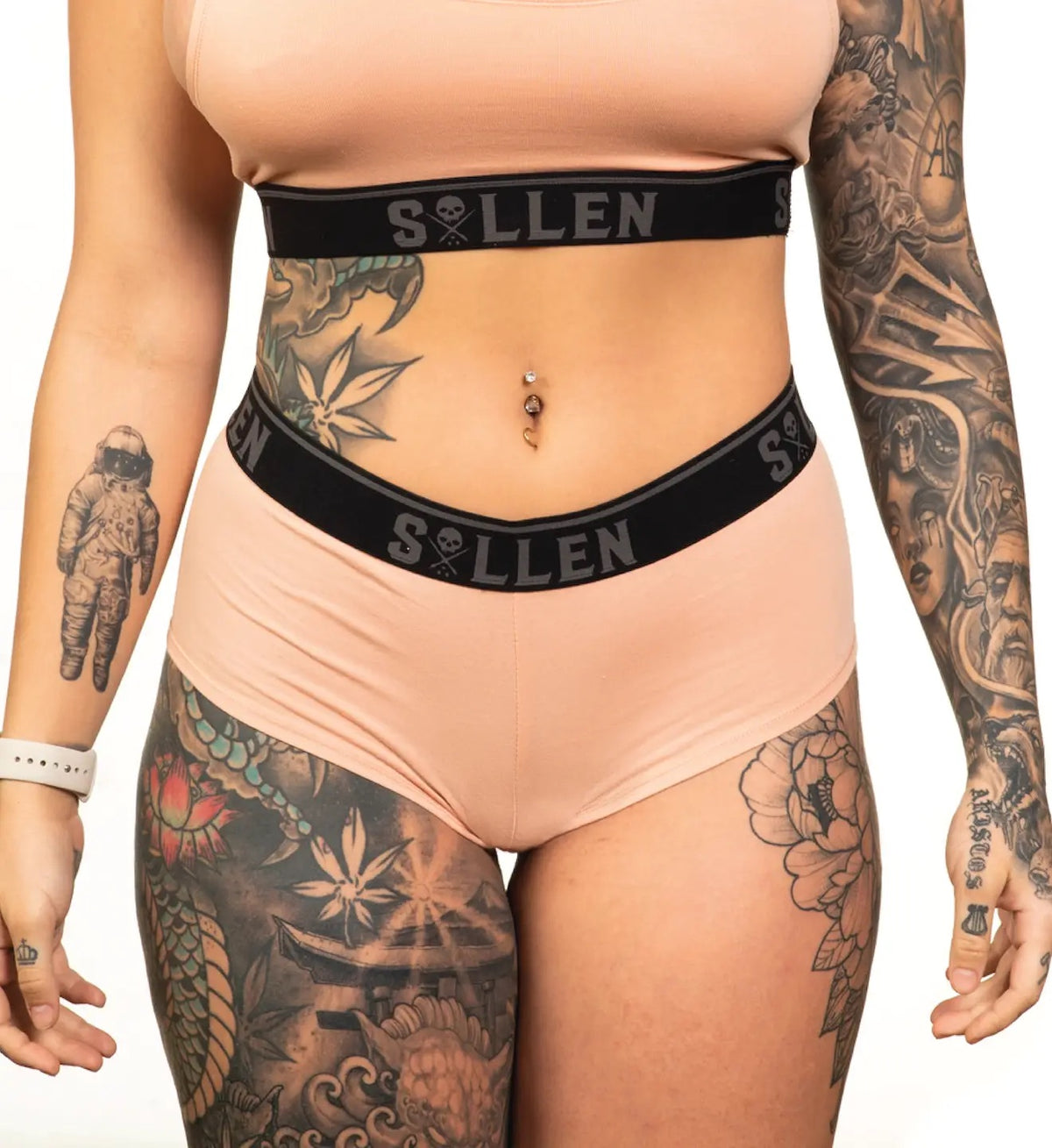 SULLEN CLOTHING BUTTERY BLUSH BRALETTE & SHORTS