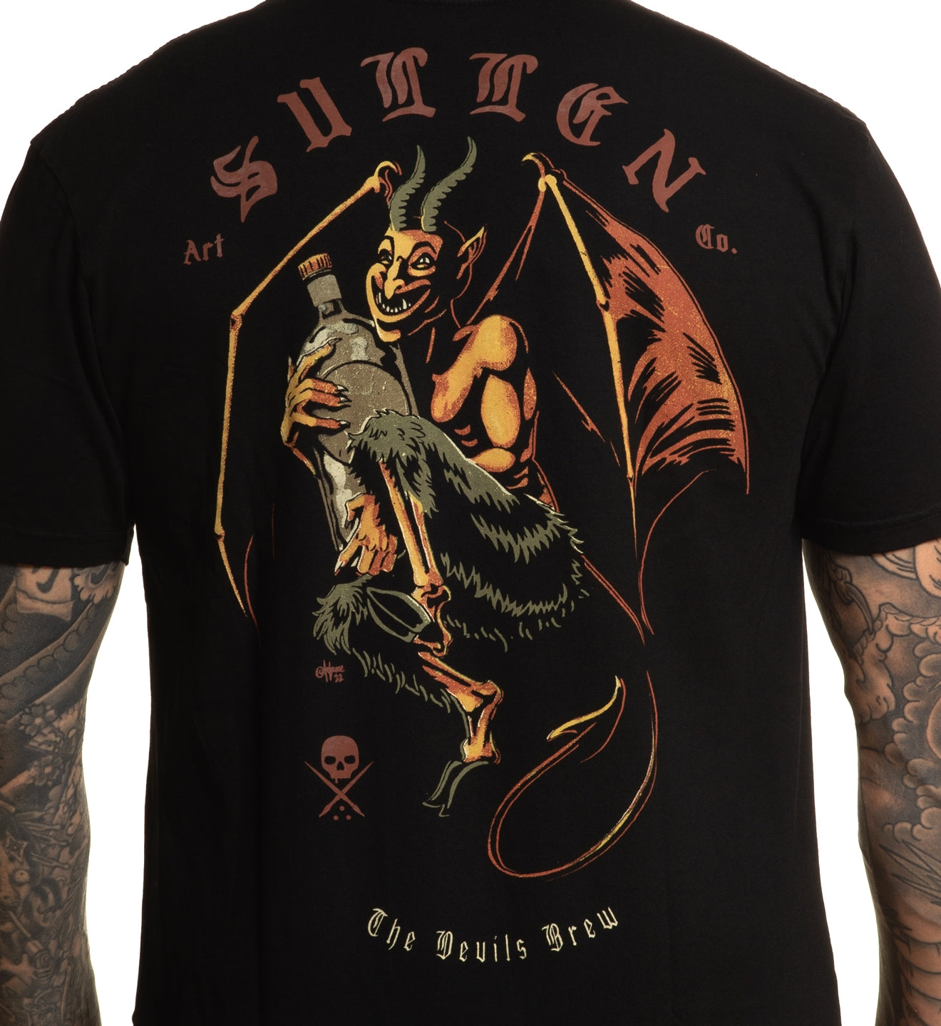 SULLEN CLOTHING DEVILS BREW JET BLACK PREMIUM T-SHIRT
