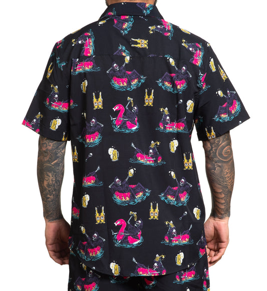 SULLEN CLOTHING POOL PARTY WOVEN SHIRT (L)