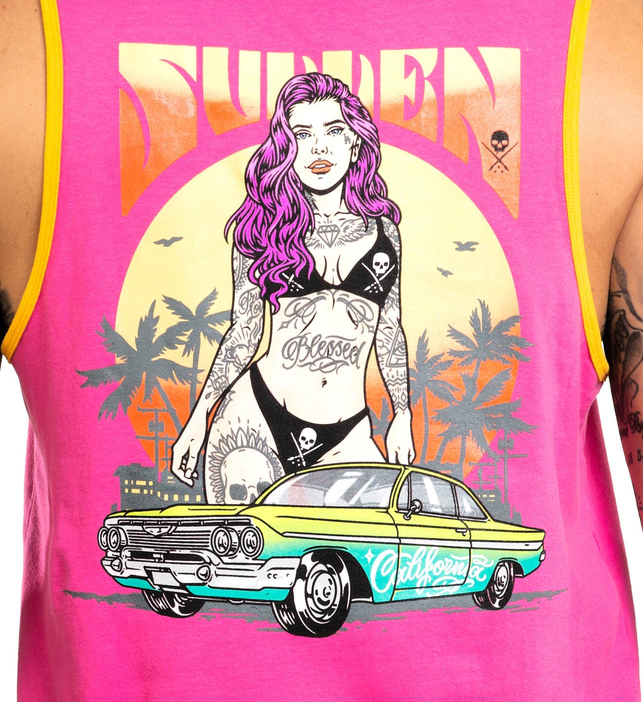 SULLEN CLOTHING VIOLET SUNS TANK VEST