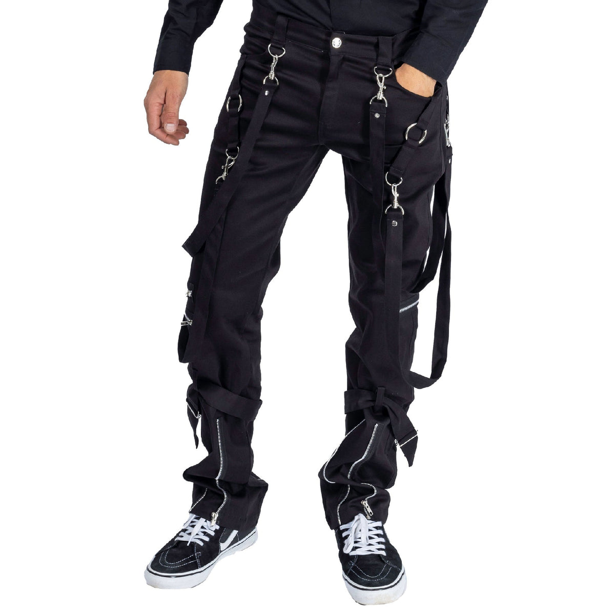 POIZEN BRONTE BLACK MENS PANTS