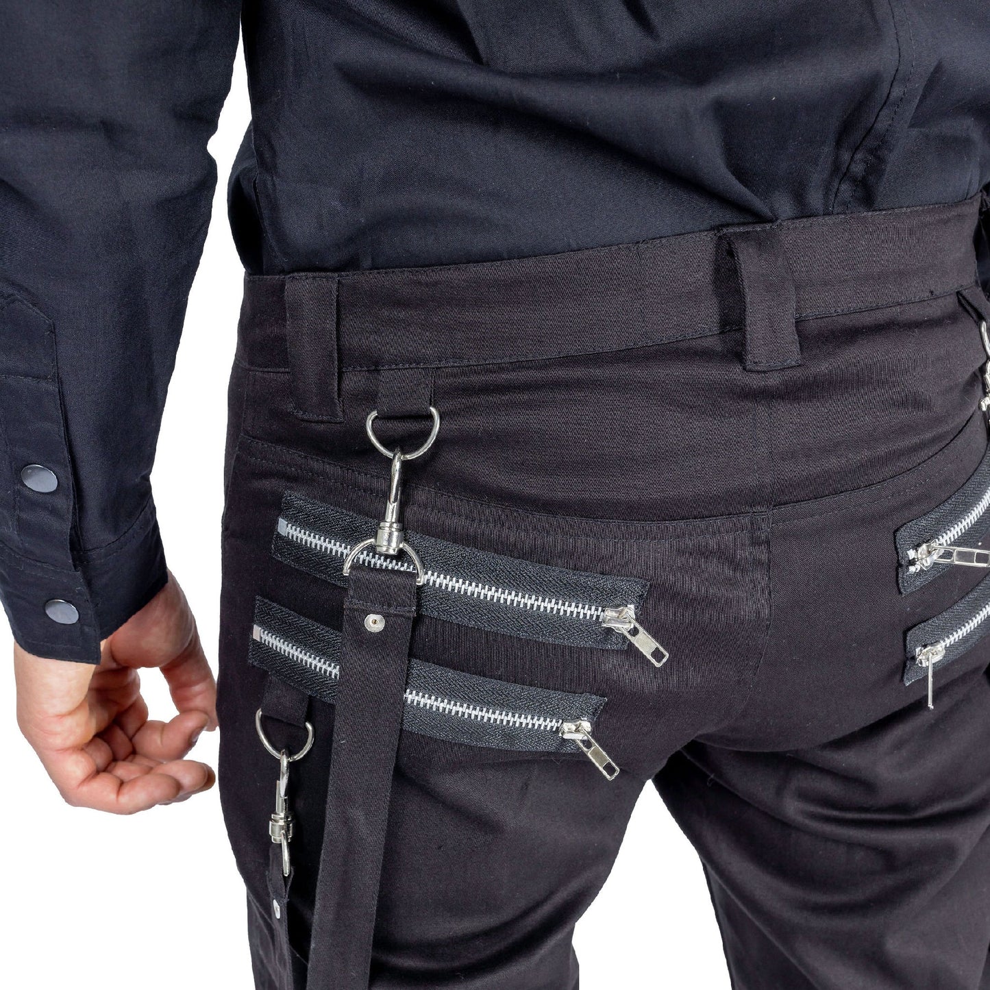 POIZEN BRONTE BLACK MENS PANTS