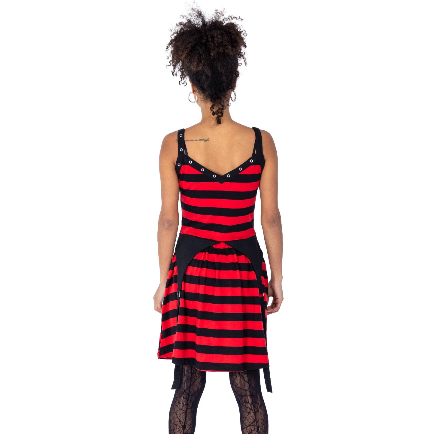 POIZEN VESPERA DRESS BLACK RED