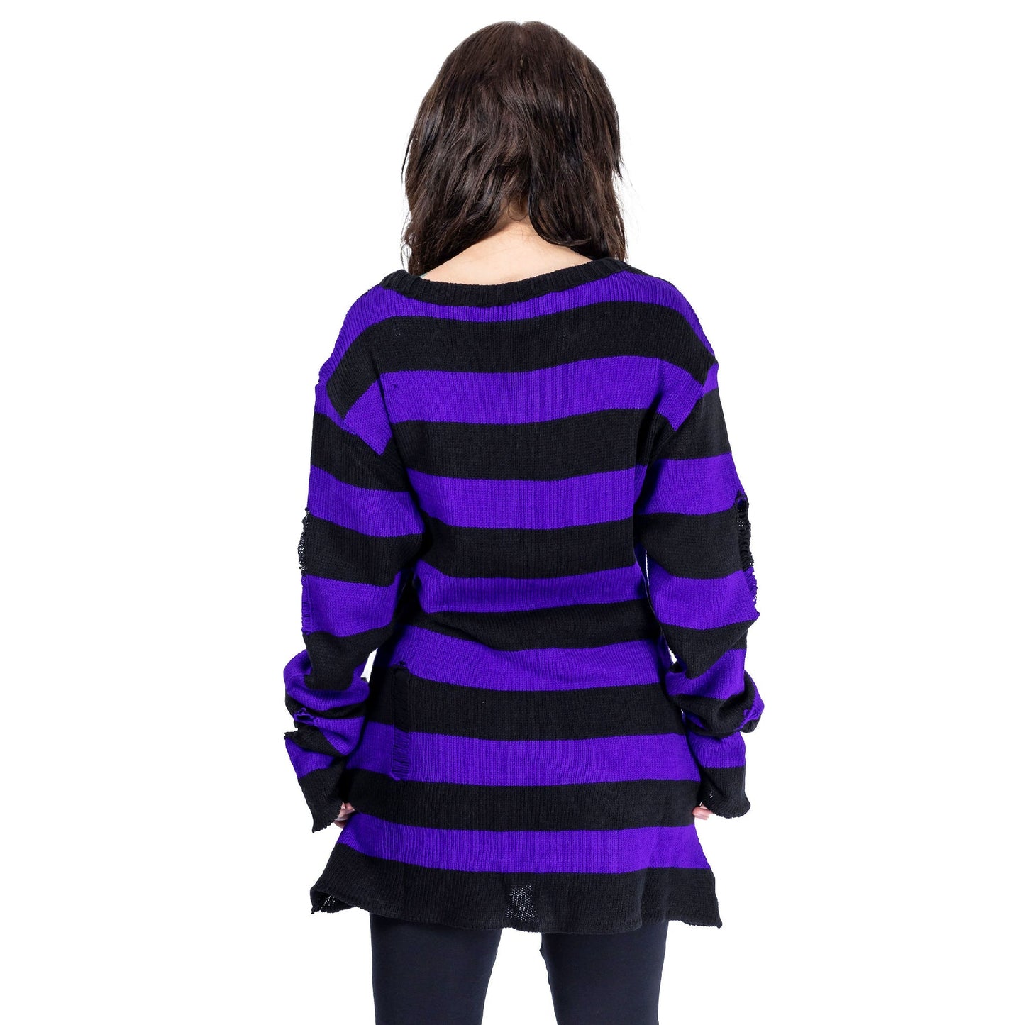 POIZEN HEARTLESS ORIANNA JUMPER BLACK PURPLE