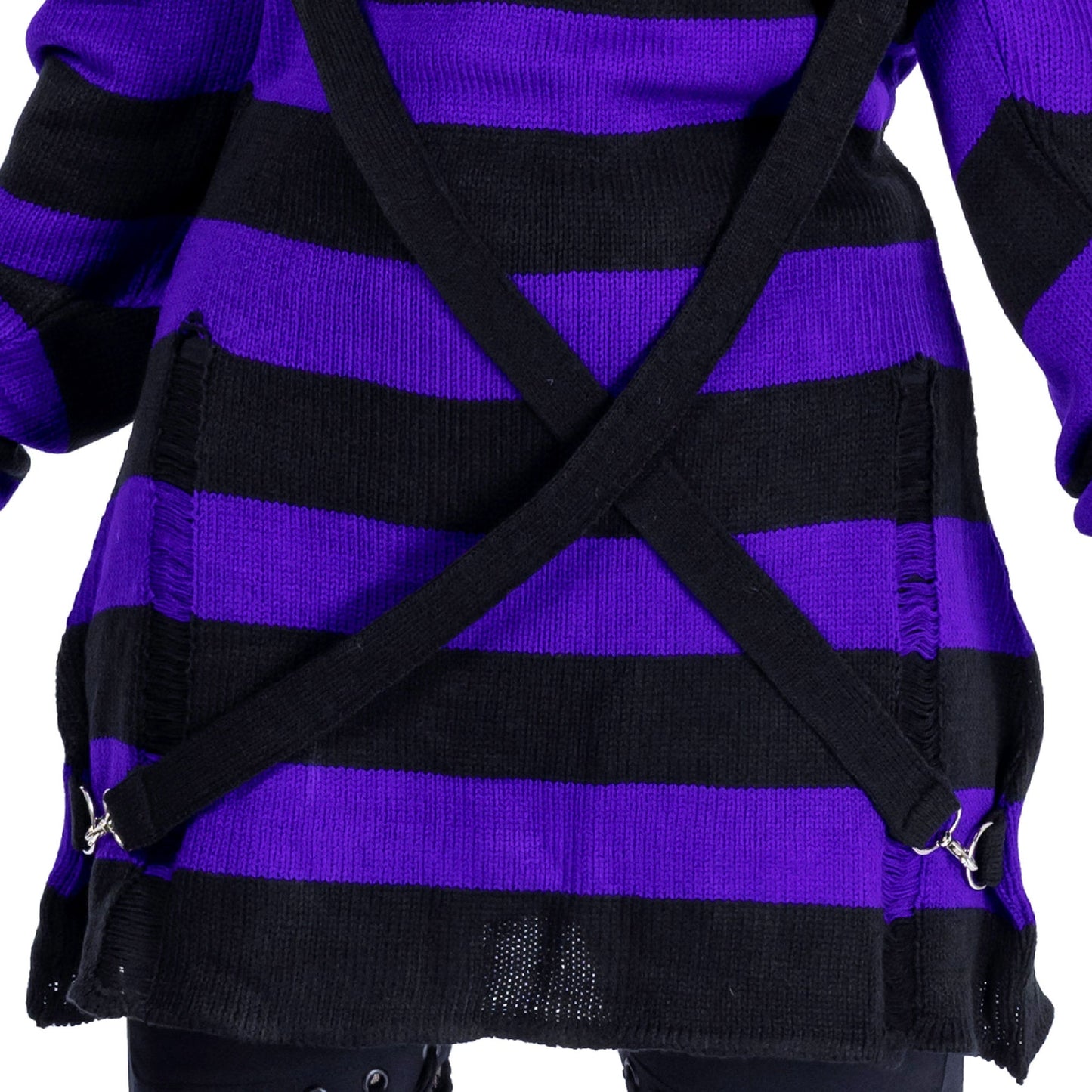 POIZEN HEARTLESS ORIANNA JUMPER BLACK PURPLE