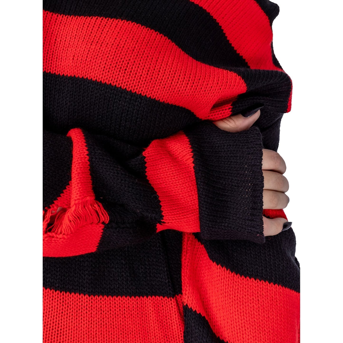 POIZEN HEARTLESS ORIANNA JUMPER BLACK RED