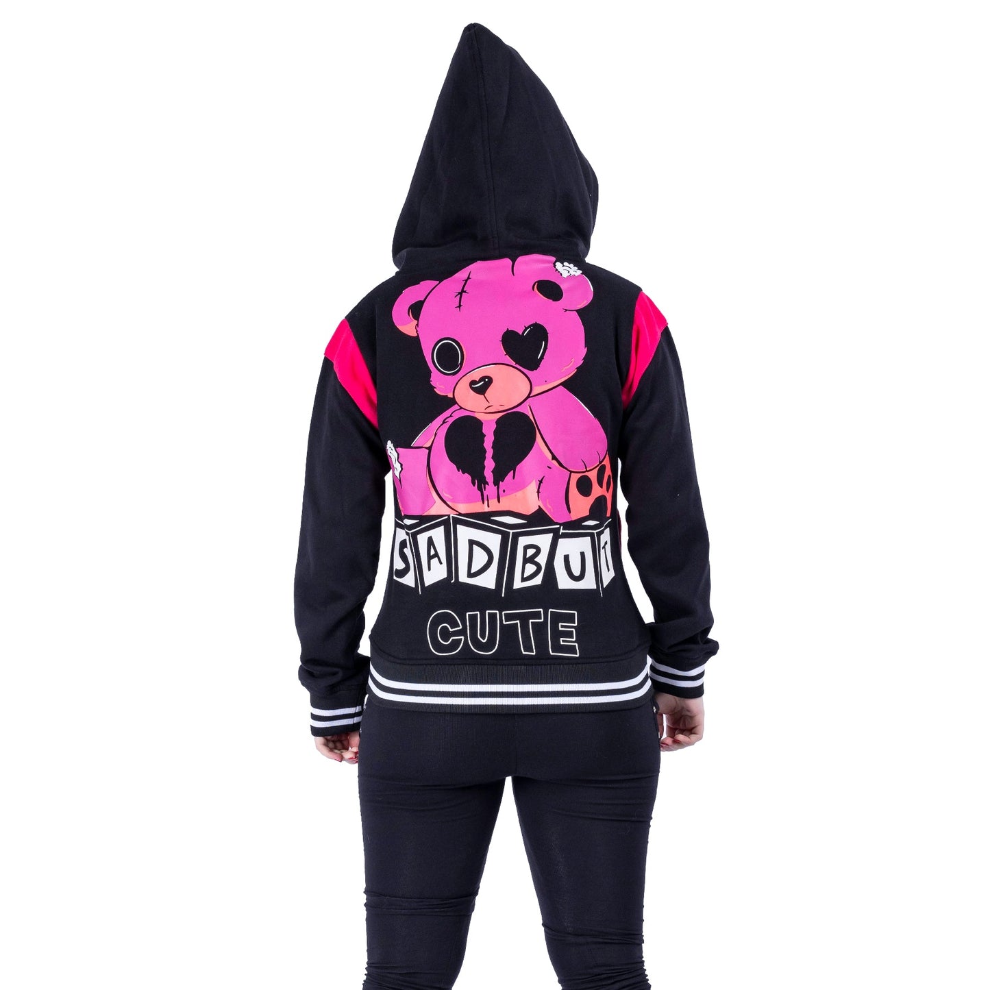 POIZEN HEARTLESS CUPCAKE SAD BUT CUTE VARSITY BLACK