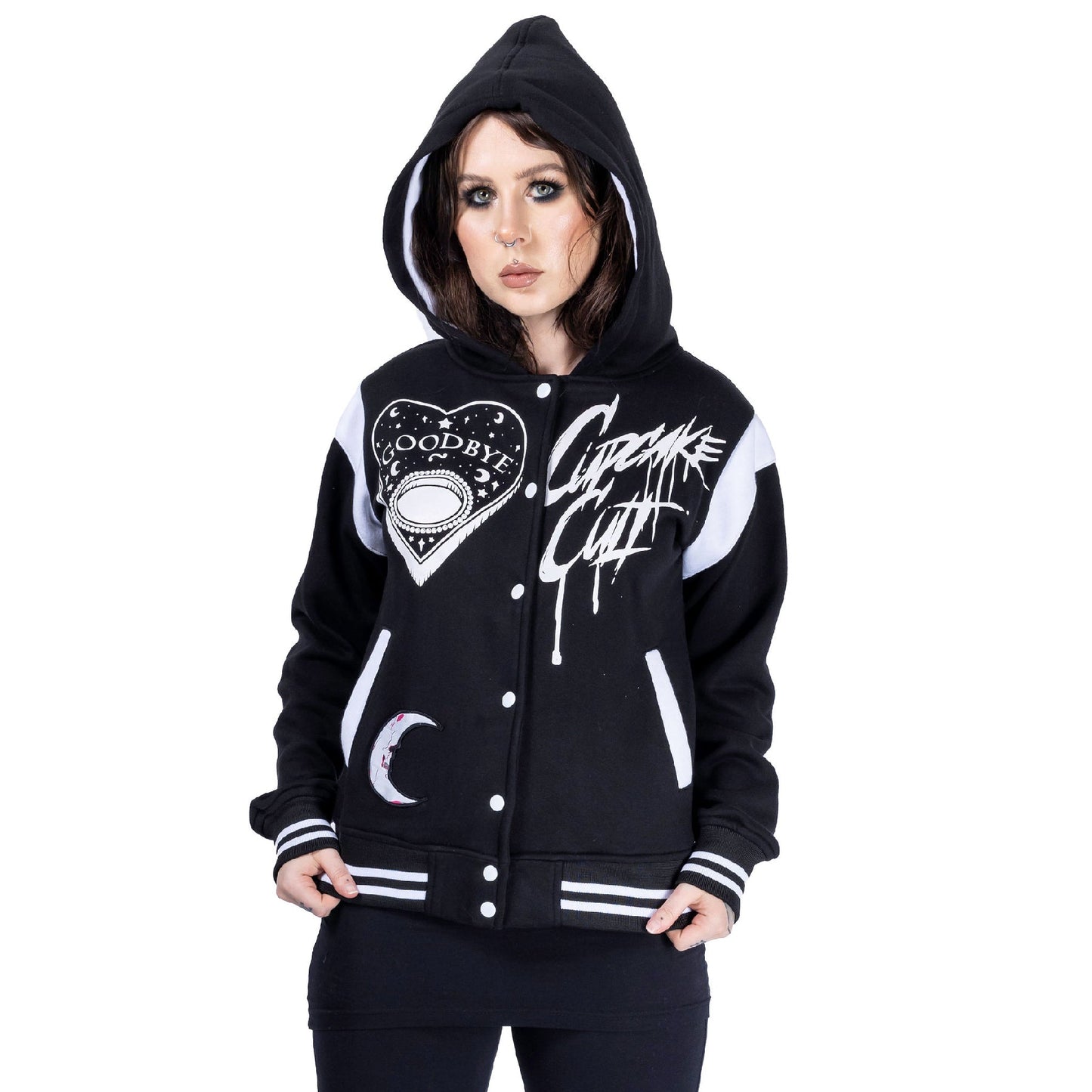 POIZEN CUPCAKE CULT UNDER THE MOON VARSITY JACKET