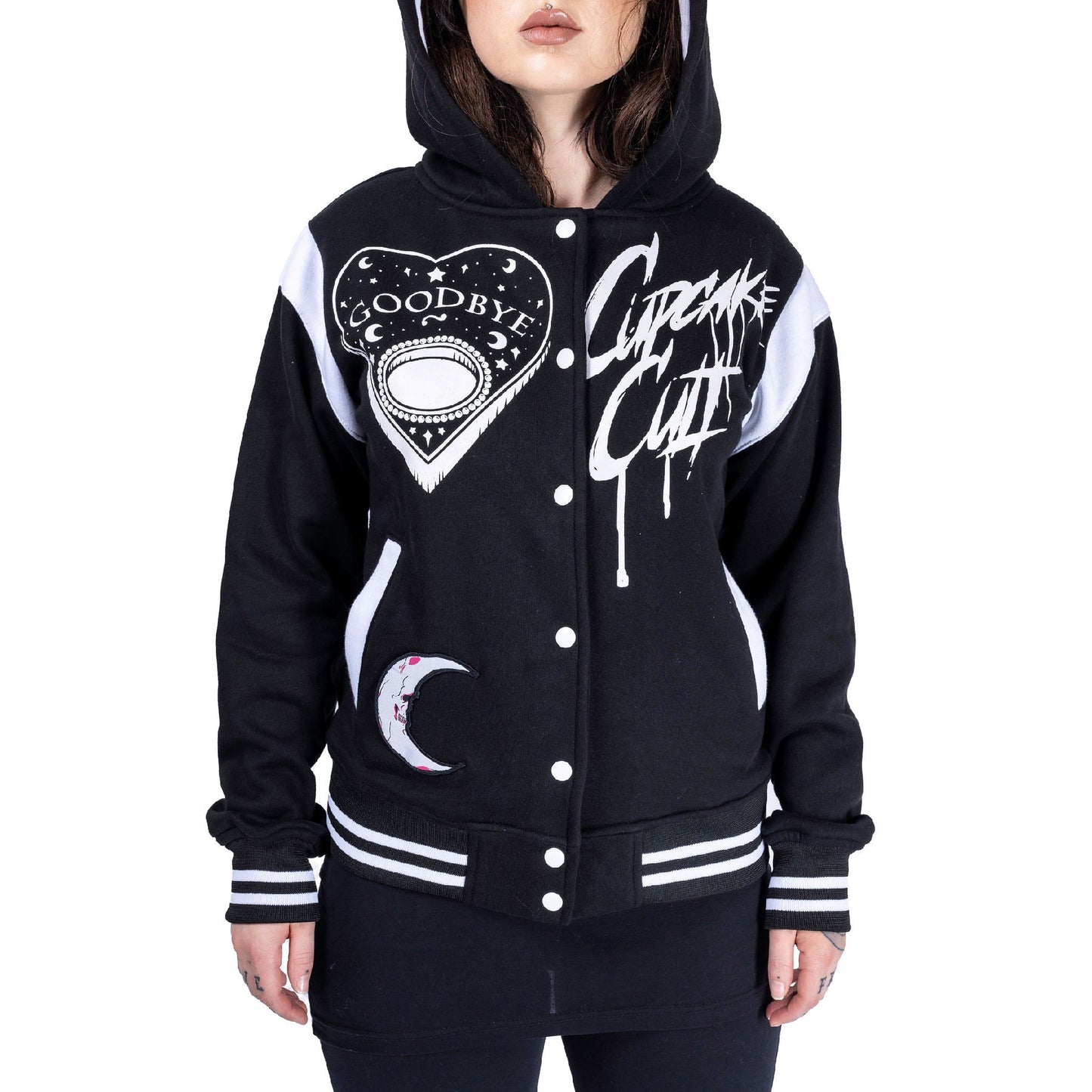 POIZEN CUPCAKE CULT UNDER THE MOON VARSITY JACKET
