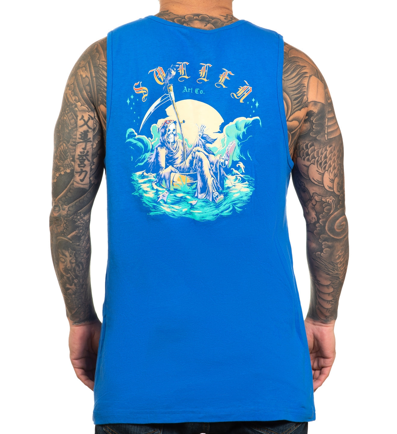 SULLEN CLOTHING TUBIN BLUE TANK VEST (L)