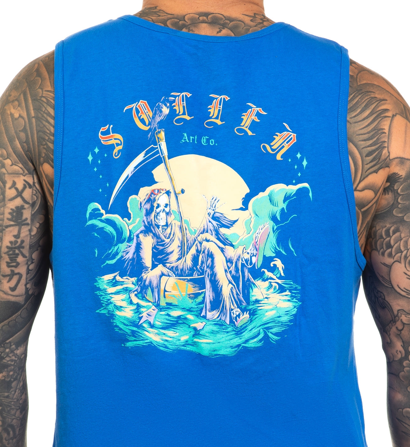 SULLEN CLOTHING TUBIN BLUE TANK VEST (L)