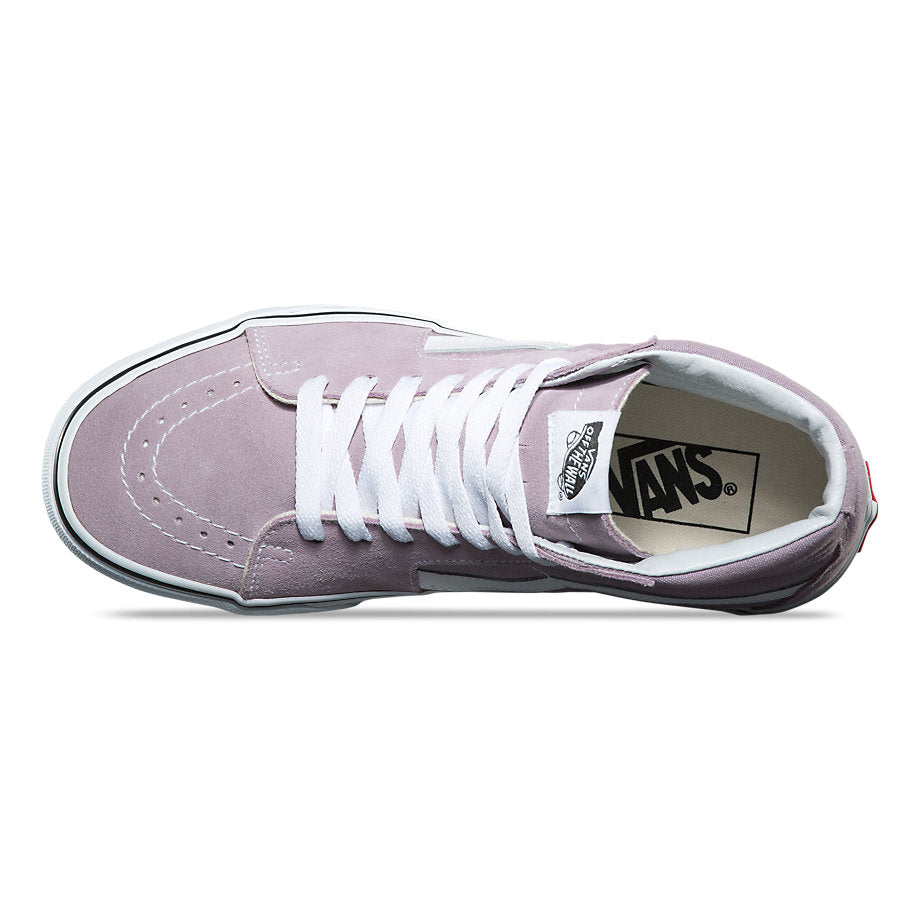 VANS SK8 HI SEA FOG TRUE WHITE UNISEX TRAINERS
