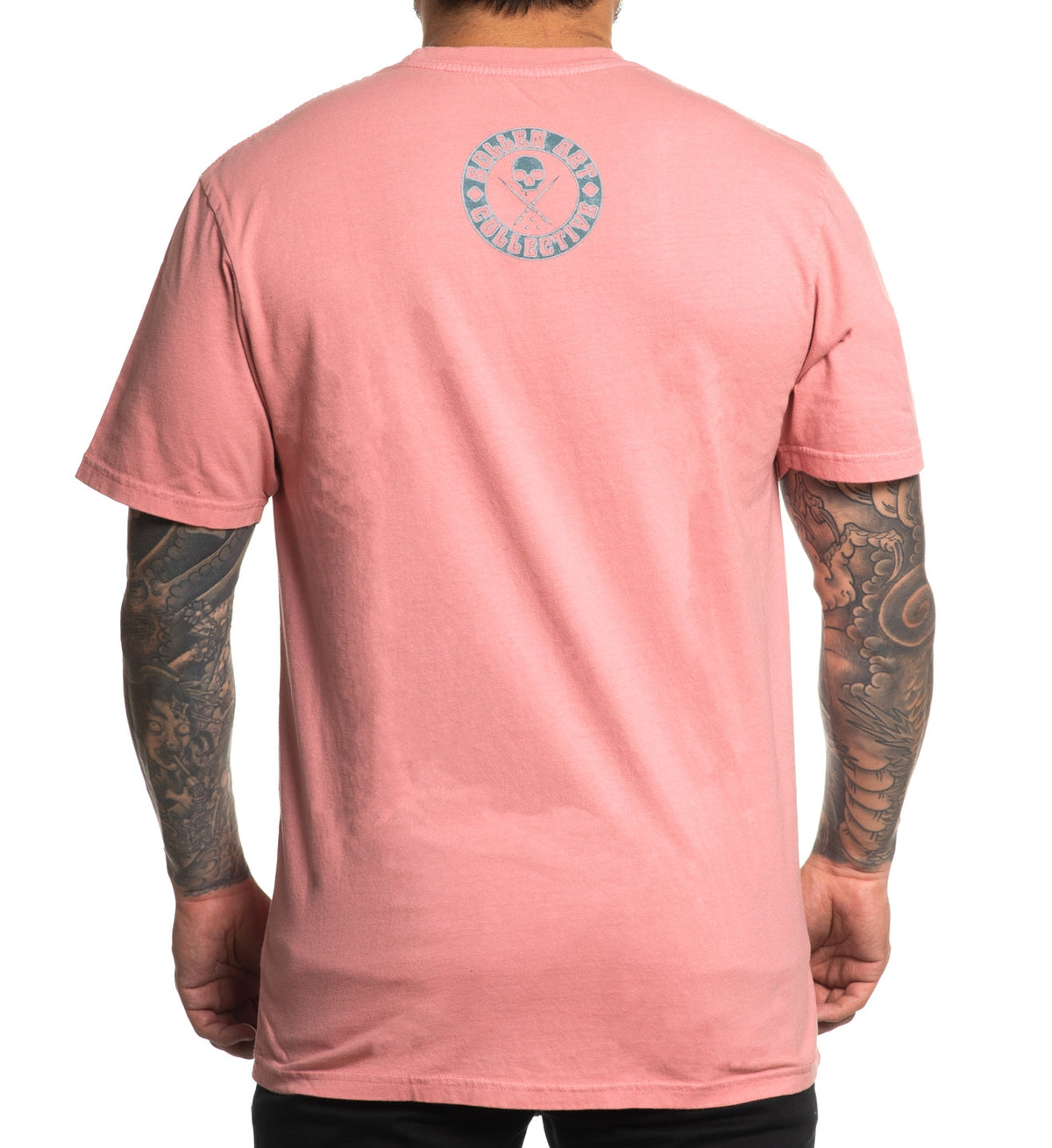 SULLEN CLOTHING DEATH CROP ROSETTE PINK PREMIUM T-SHIRT