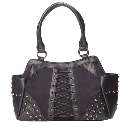 BANNED ALTERNATIVE ANNABEL LEE BLACK TRAPEZE BAG BG34034
