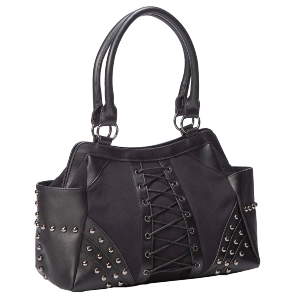 BANNED ALTERNATIVE ANNABEL LEE BLACK TRAPEZE BAG BG34034