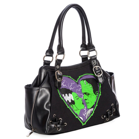 BANNED ALTERNATIVE BLACK MADE FOR EACH OTHER HANDBAG (BG34256)
