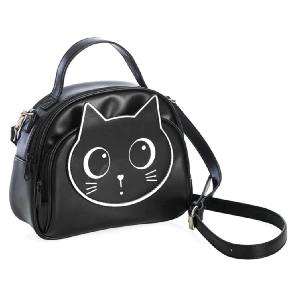 BANNED BLACK HARU CAT SHOULDER BAG (BG34403)