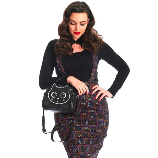 BANNED BLACK HARU CAT SHOULDER BAG (BG34403)