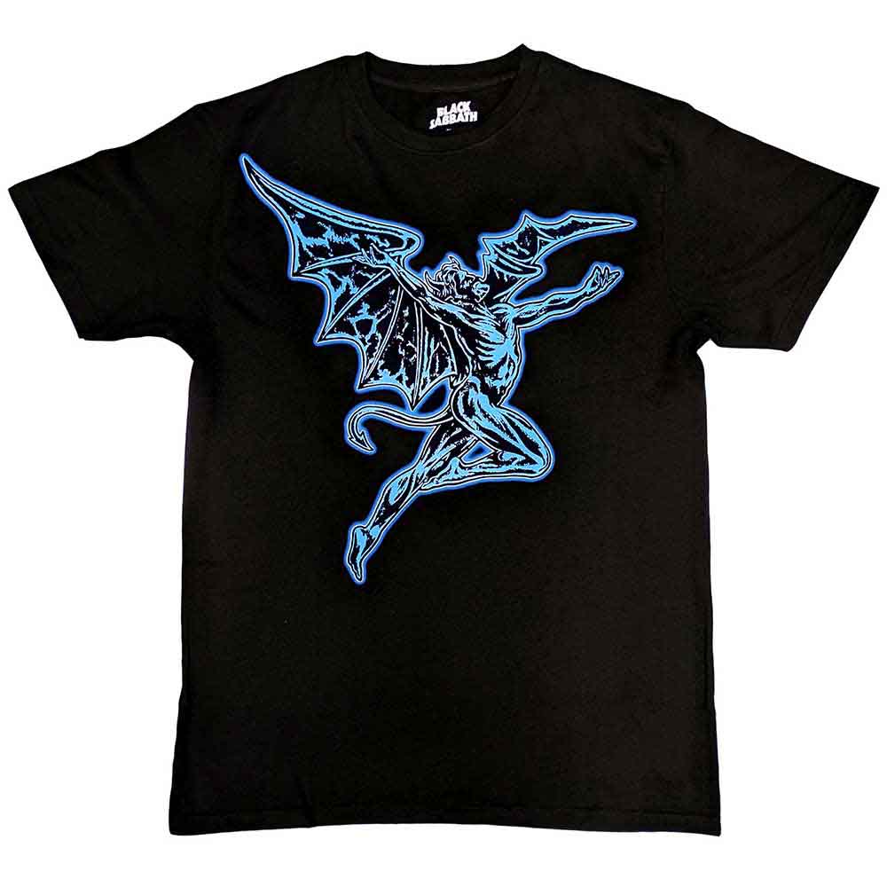 Black Sabbath Unisex T-Shirt: Lightning Henry (Black) (Back Print)
