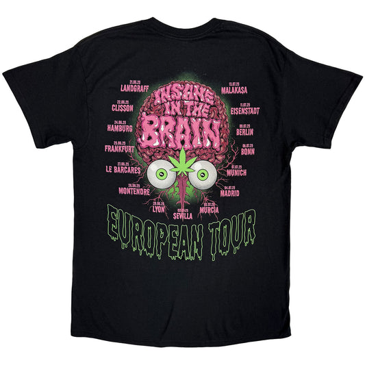 Cypress Hill T-Shirt: Insane In The Brain EU Tour '25 (Black)