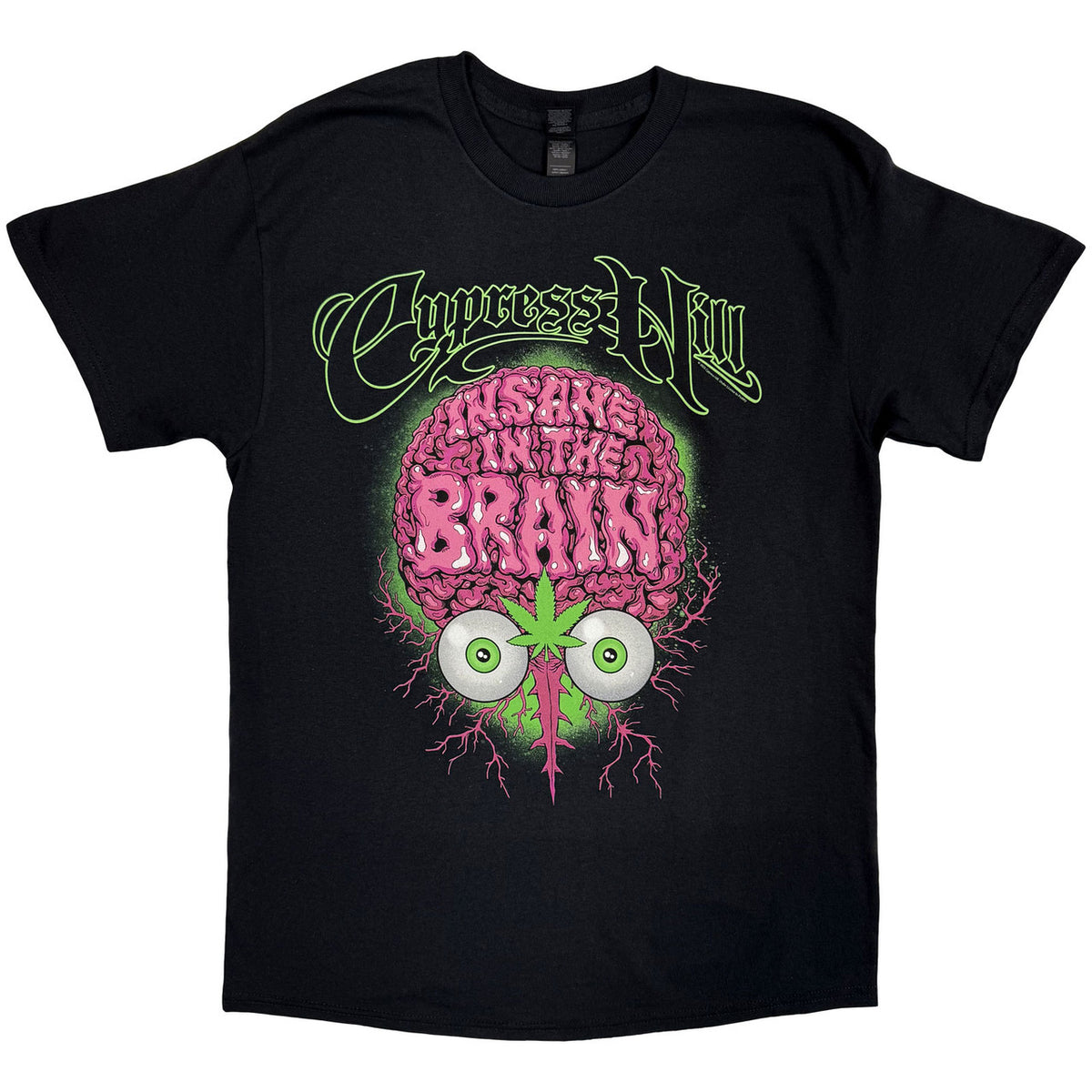 Cypress Hill T-Shirt: Insane In The Brain EU Tour '25 (Black)