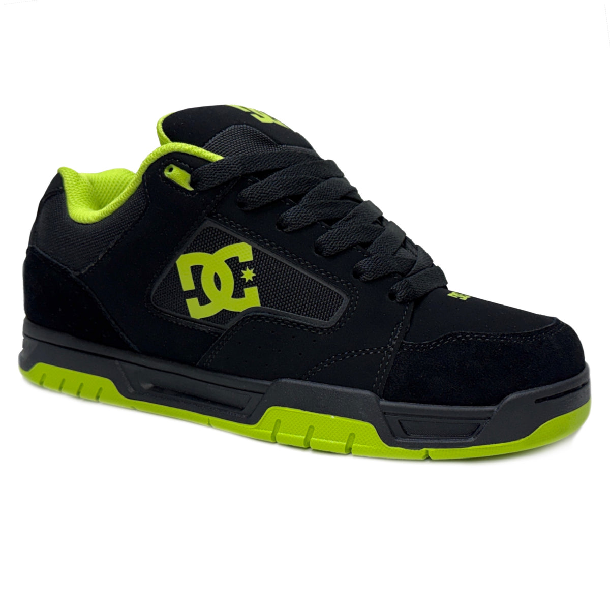 DC SHOES COILER BLACK LIME TRAINERS