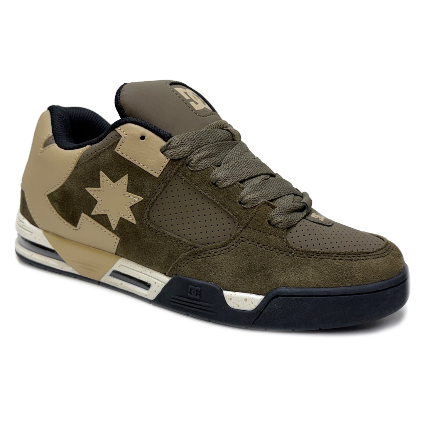 DC SHOES COMMAND OLIVE BLACK TAN TRAINERS