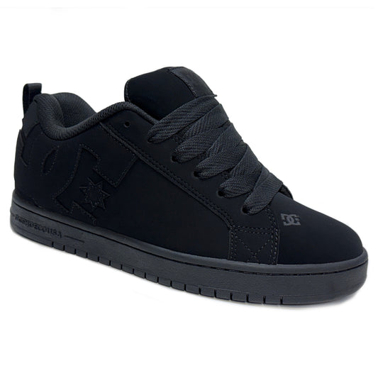 DC SHOES COURT GRAFFIK BLACK BLACK BLACK TRAINERS