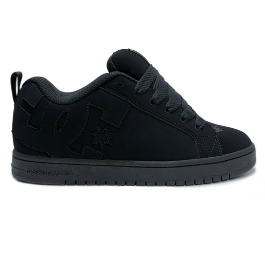 DC SHOES COURT GRAFFIK BLACK BLACK BLACK TRAINERS