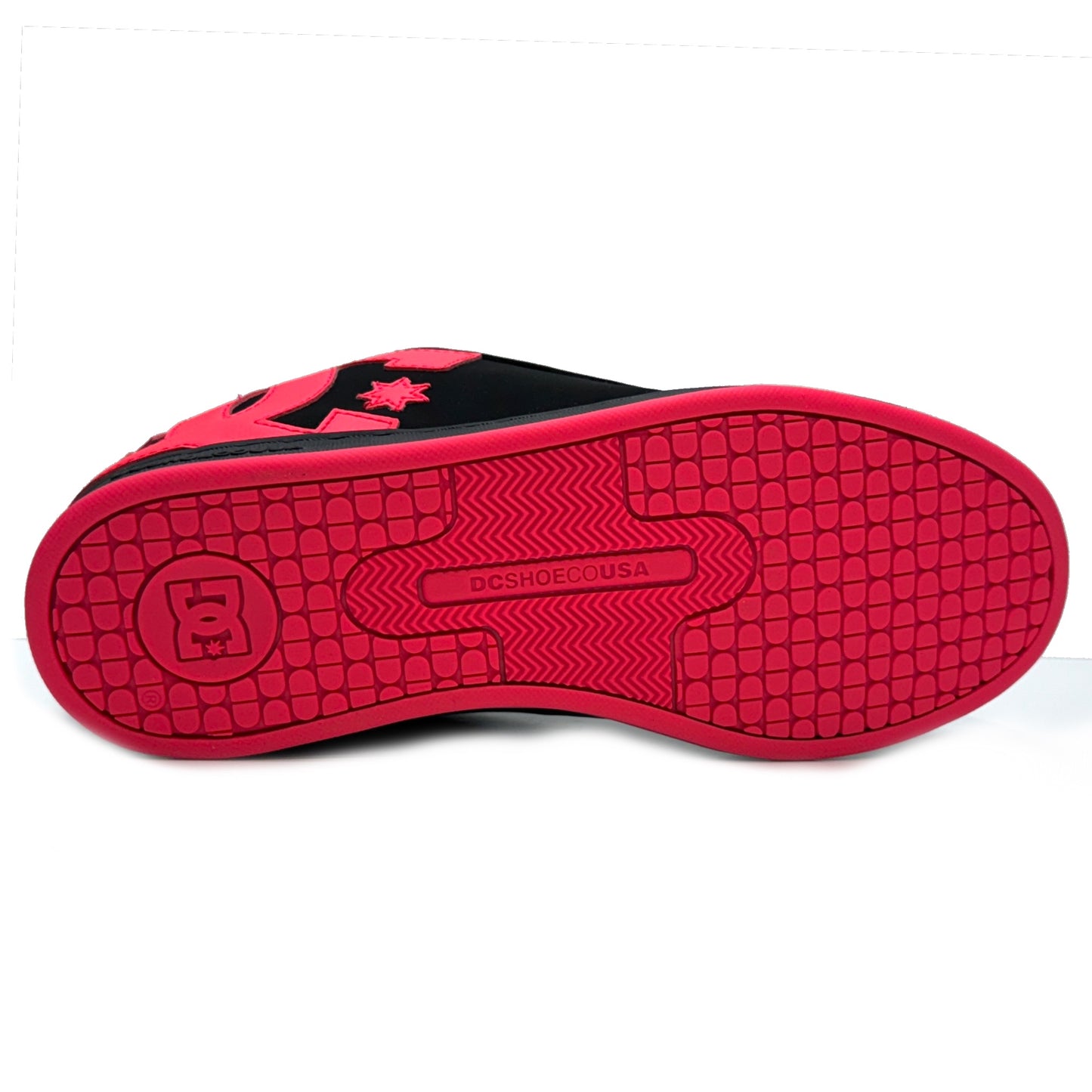 DC SHOES COURT GRAFFIK BLACK HOT PINK LADIES TRAINERS