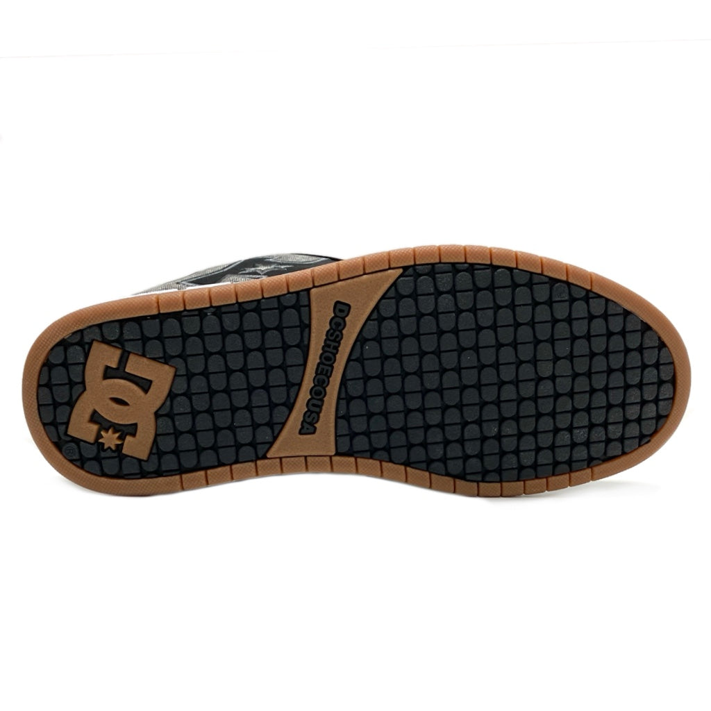 DC SHOES COURT GRAFFIK BLACK WASH TRAINERS