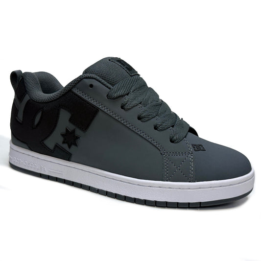 DC SHOES COURT GRAFFIK DK GREY BLACK WHITE TRAINERS