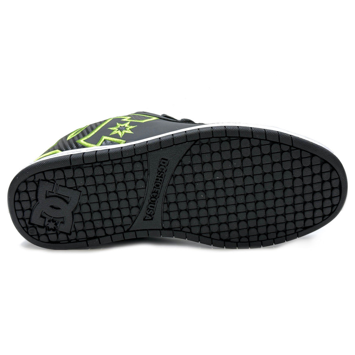 DC SHOES COURT GRAFFIK GREY BLACK GREEN TRAINERS