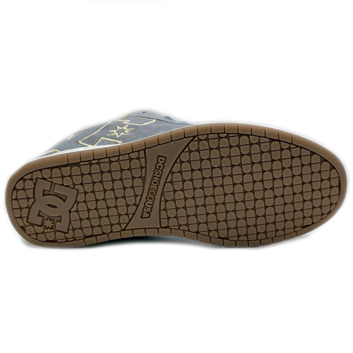 DC SHOES COURT GRAFFIK GREY TAN OFFWHITE TRAINERS