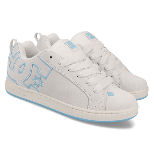 DC SHOES COURT GRAFFIK SD OFF WHITE BLUE WOMEN'S TRAINERS