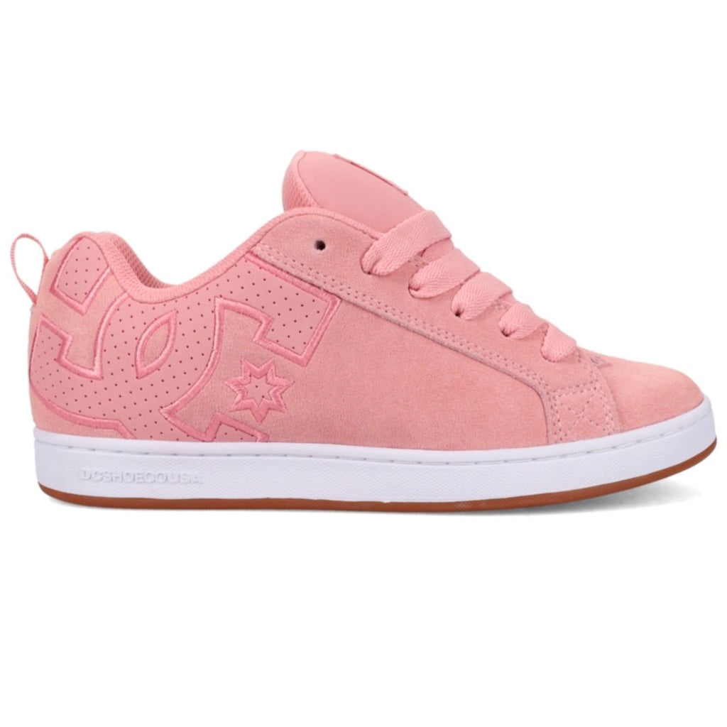 DC SHOES COURT GRAFFIK SD PINK WHITE LADIES TRAINERS