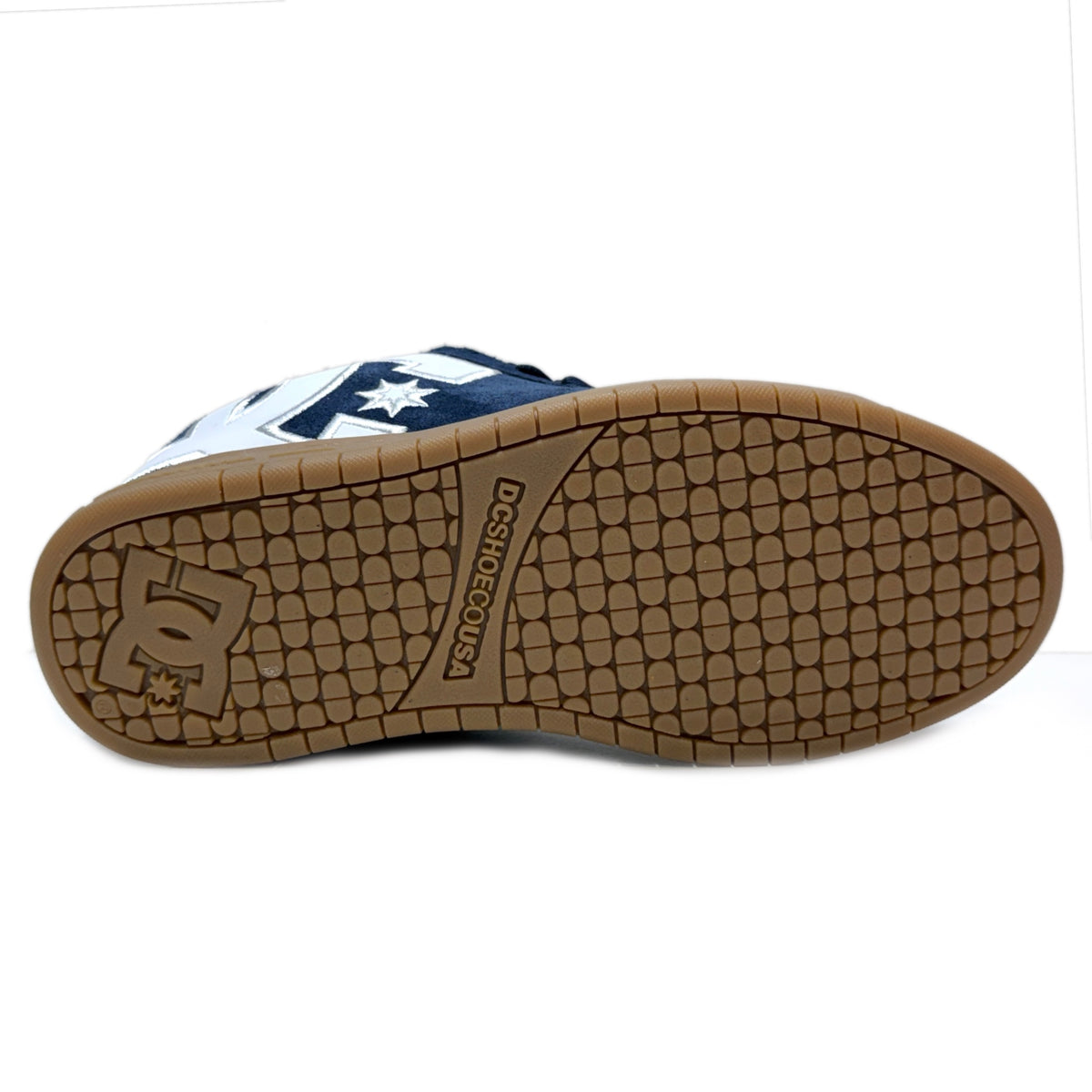 DC SHOES COURT GRAFFIK SE NAVY WHITE GUM TRAINERS
