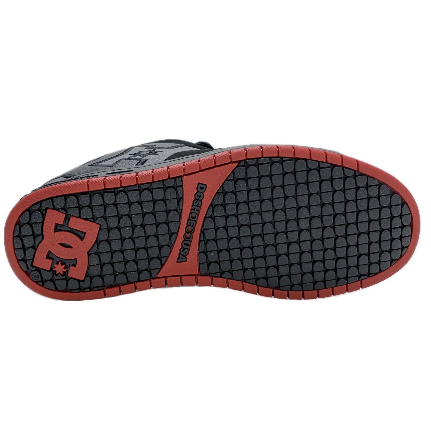 DC SHOES COURT GRAFFIK SQ BLACK GREY RED TRAINERS