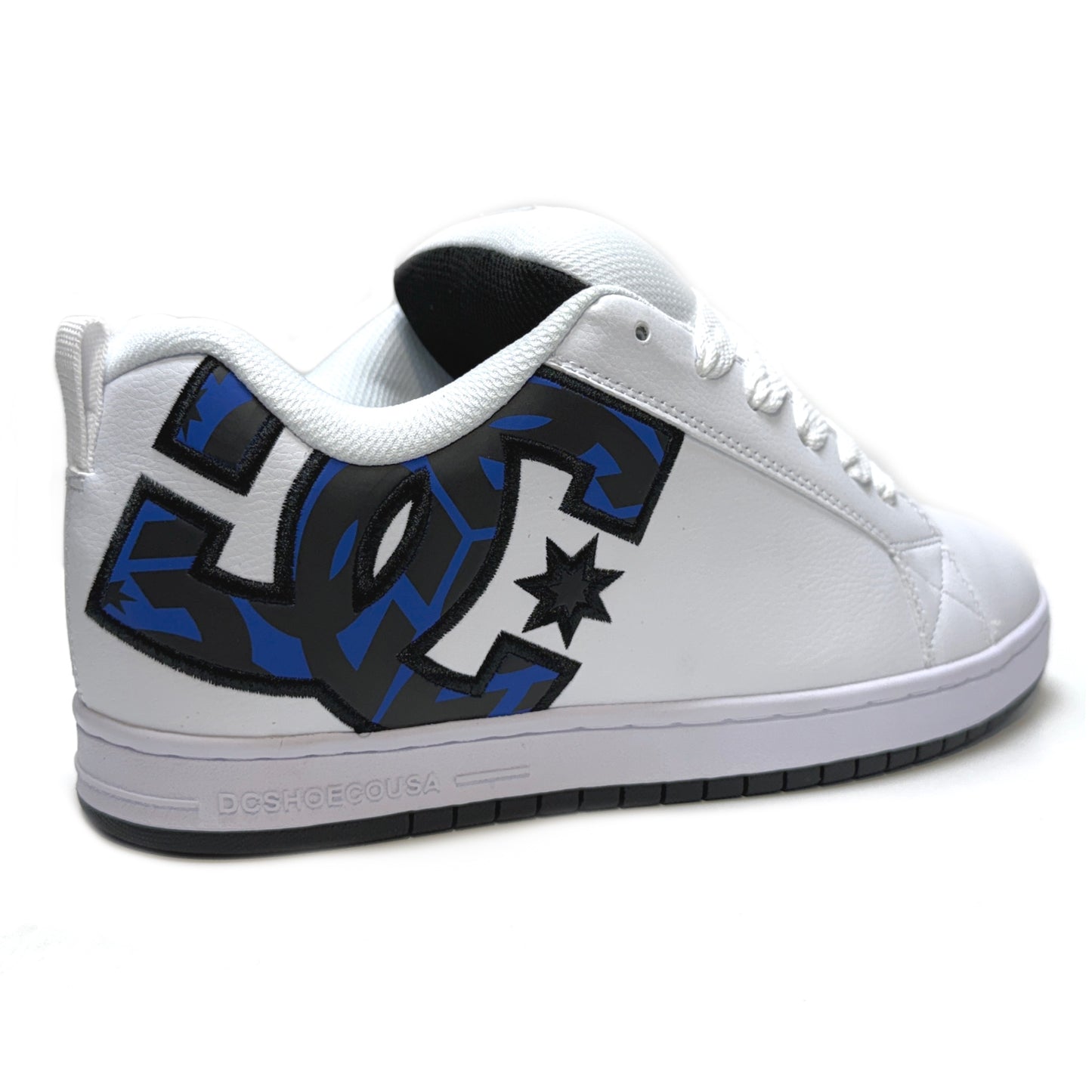 DC SHOES COURT GRAFFIK WHITE GREY BLUE TRAINERS