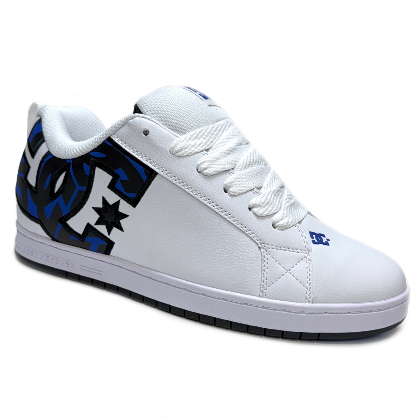 DC SHOES COURT GRAFFIK WHITE GREY BLUE TRAINERS