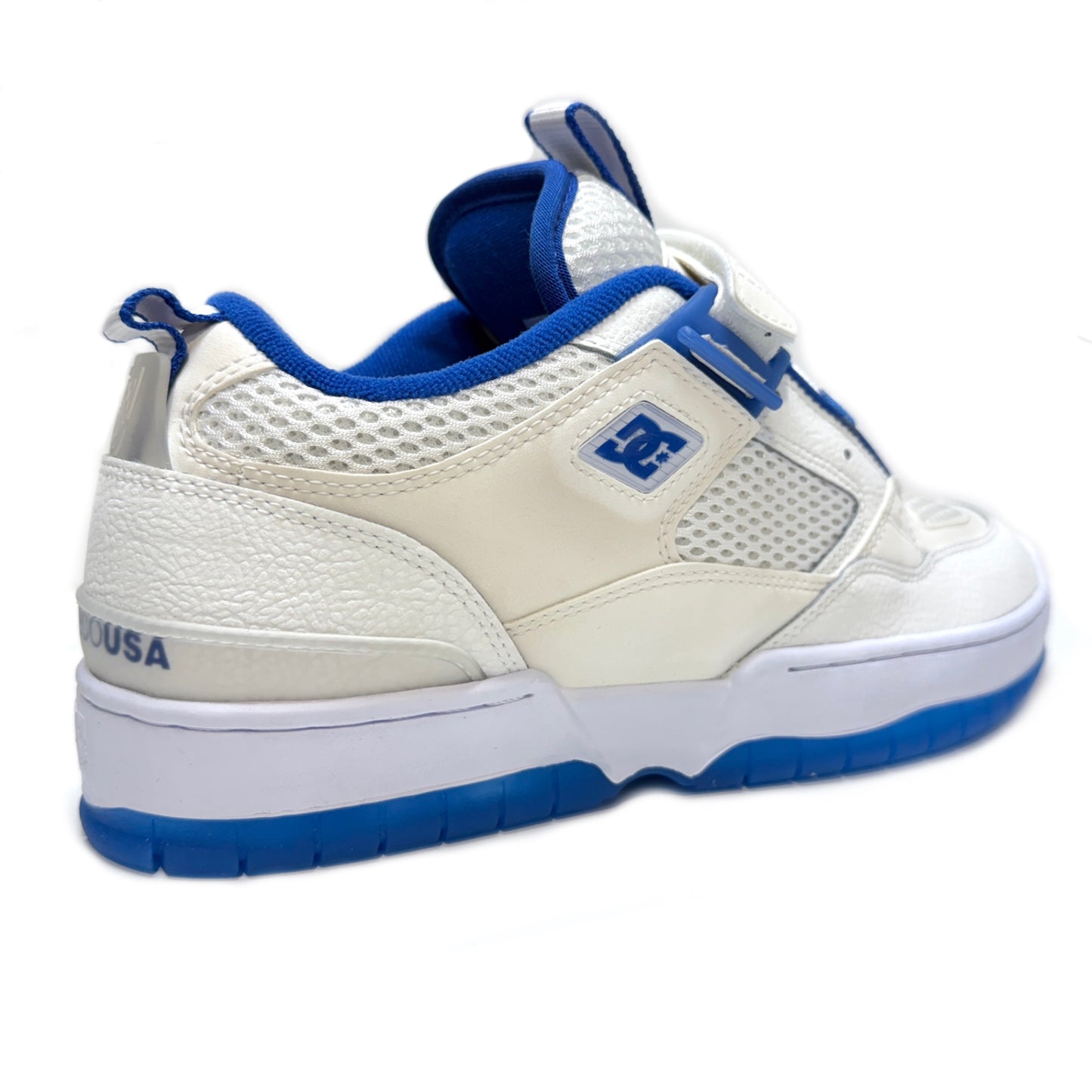 DC SHOES JS 1 WHITE BLUE TRAINERS